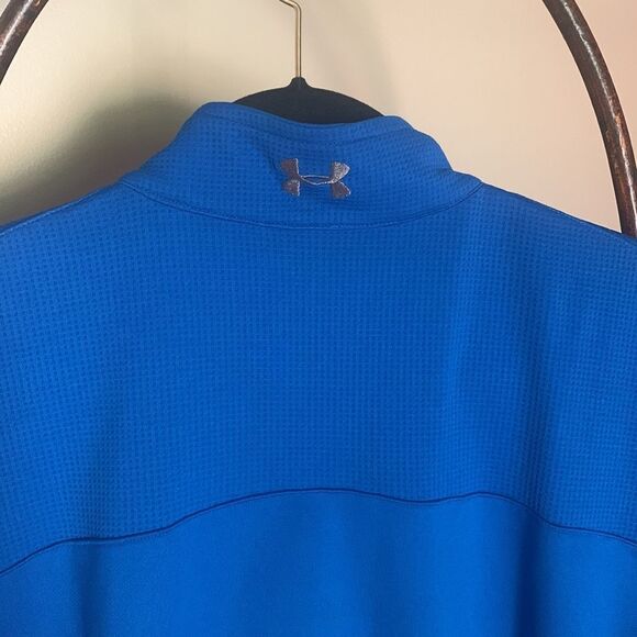 Under Armour Blue XL Half Zip Pullover - Picture 4 of 9